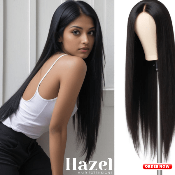 Black Wavy Full Wig HZL603