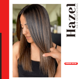 Black Straight Five Clip in Extension HZL550