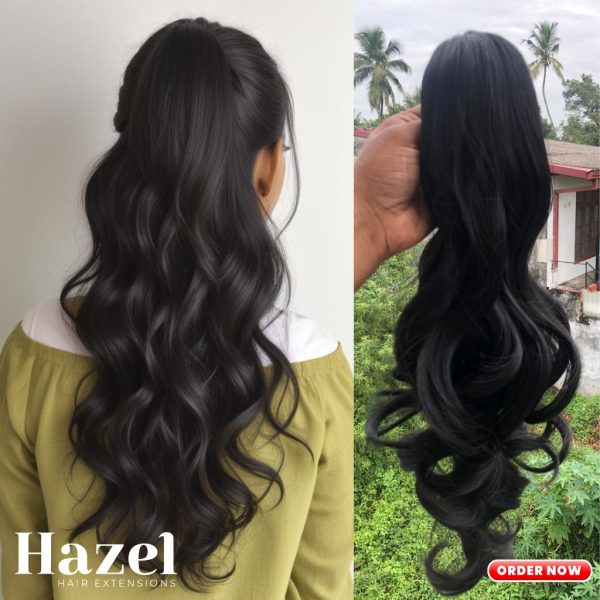 Black Wavy Ponytail HZL701