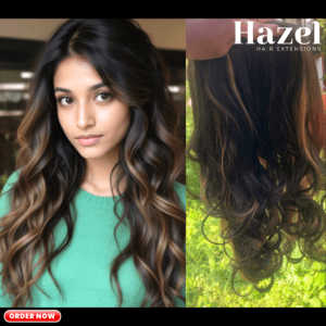 Wavy Two Colors Five Clip in Extension HZL521