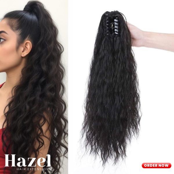 Black Wavy Ponytail HZL702