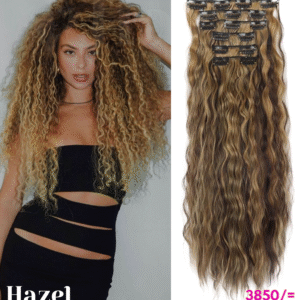 Two Color Deep Curly 16 Clips in Extension 16DC65-2C4H27#