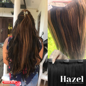 Two Colors Straight Five Clip in Extension 5ST65-2C4H27#