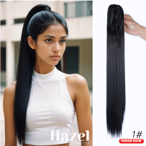 Natural Black StraightPonytail CLPNYST55B2#