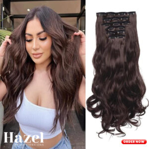 Brown Wavy Five Clip in Extension 16W65BR4#